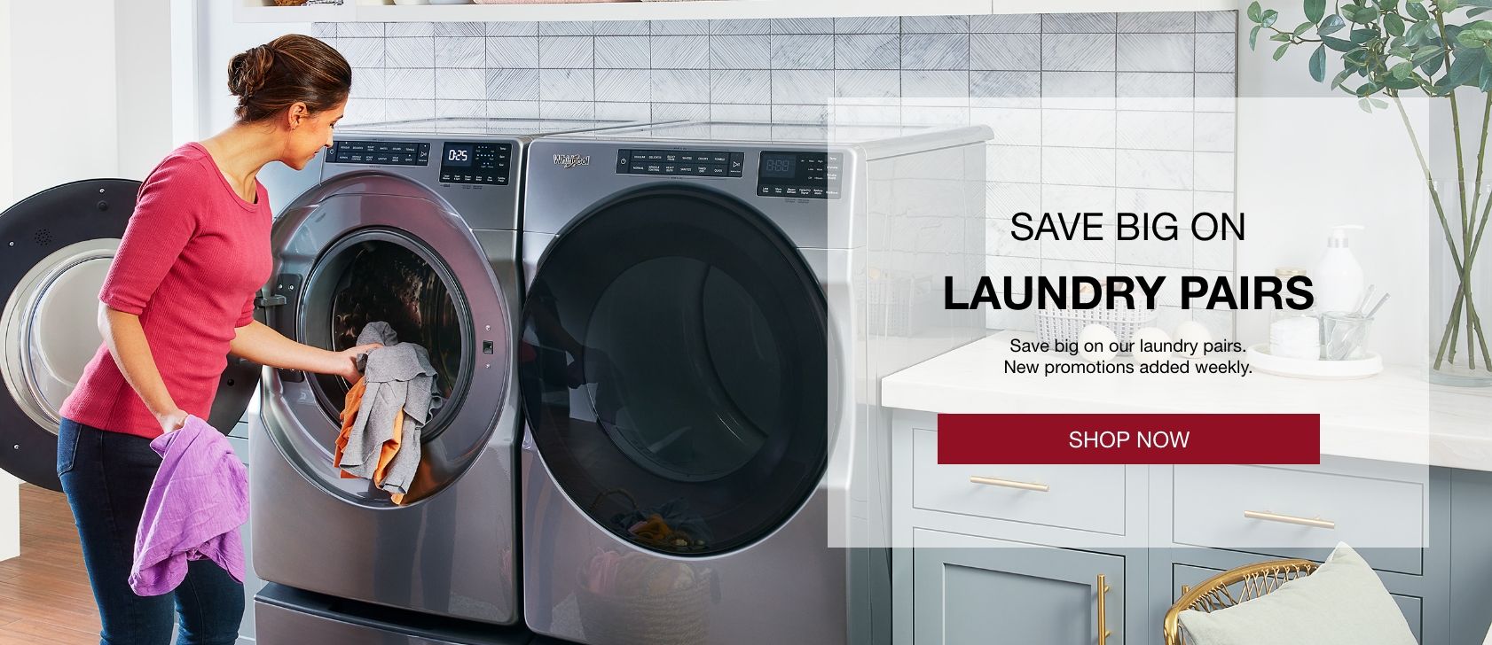 Save big on Laundry Pairs
